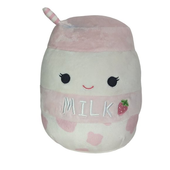 Squishmallows Amelie Strawbery Milk Play Food Plush Toy - Picture 6 of 6